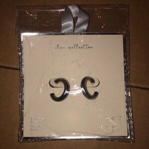 NWT A New Day Silver Collection Sterling Silver Nickel Free Small Hoop Earrings